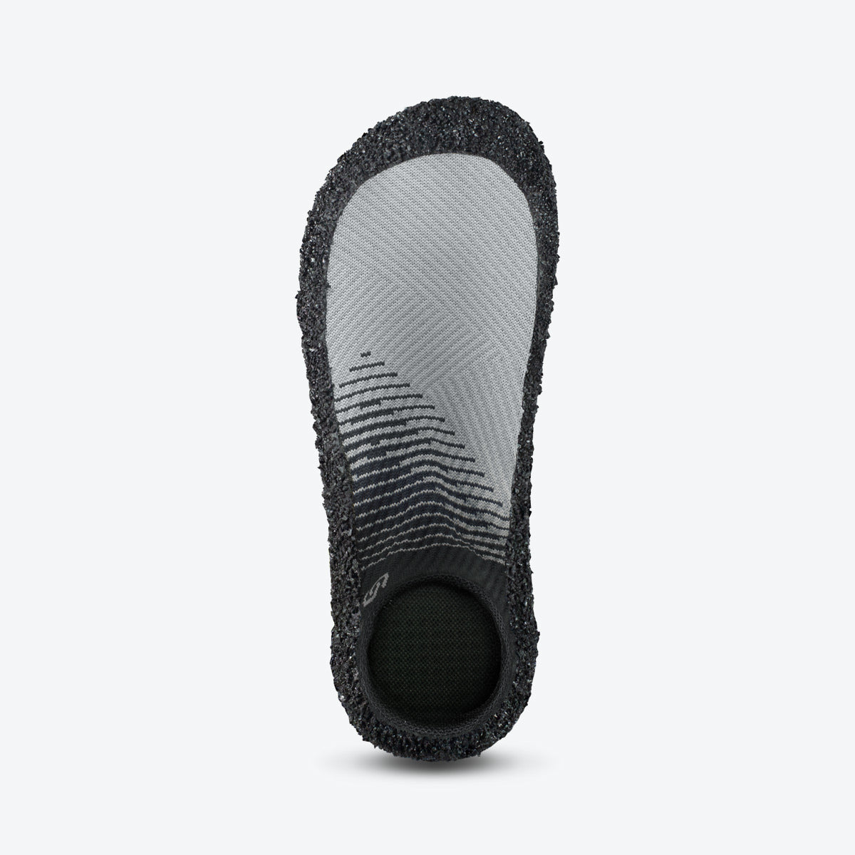 Top view of stone-colored Skinners sock shoe, with a soft and breathable upper for comfort.